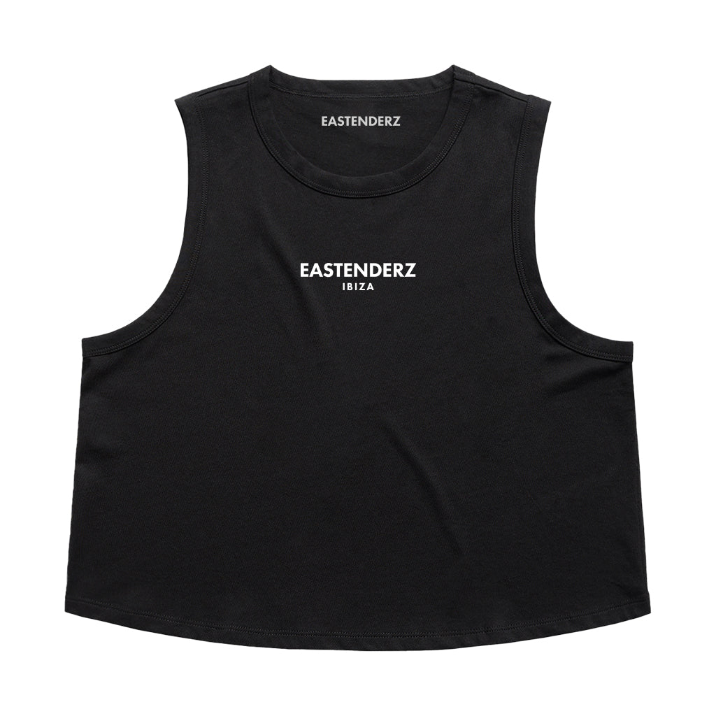 Eastenderz Ibiza Black Crop Top