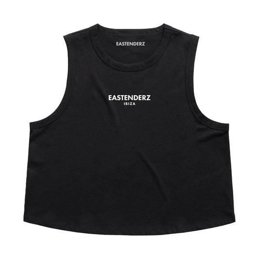 Eastenderz Ibiza Black Crop Top