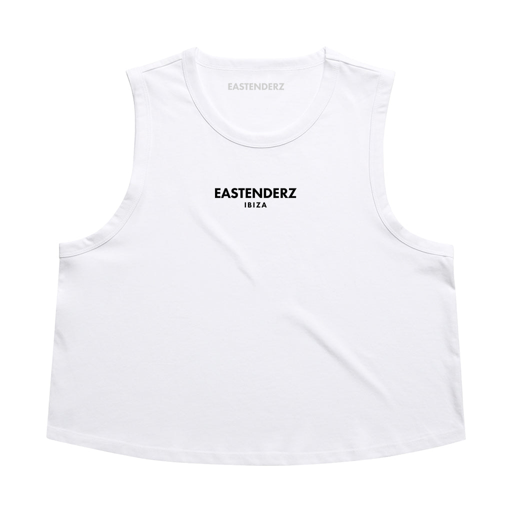Eastenderz Ibiza White Crop Top