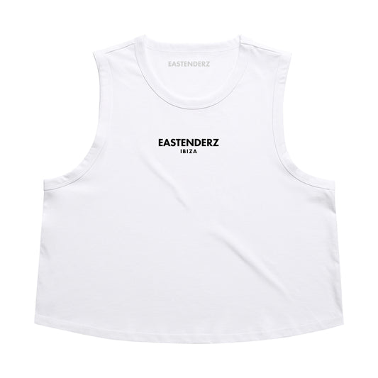 Eastenderz Ibiza White Crop Top